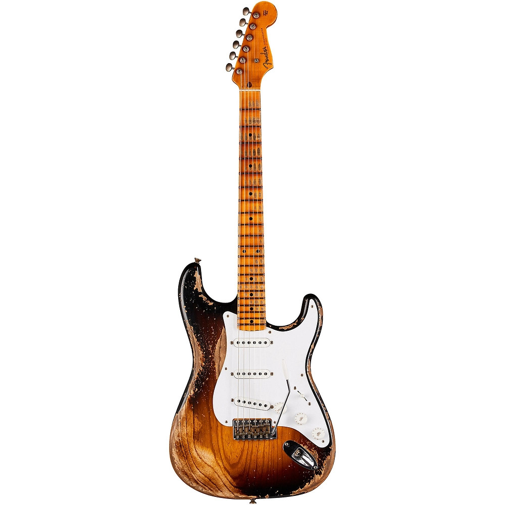 Fender CS 70th Anniversary 1954 Stratocaster Super Heavy Relic LE Guitar Sunbrst