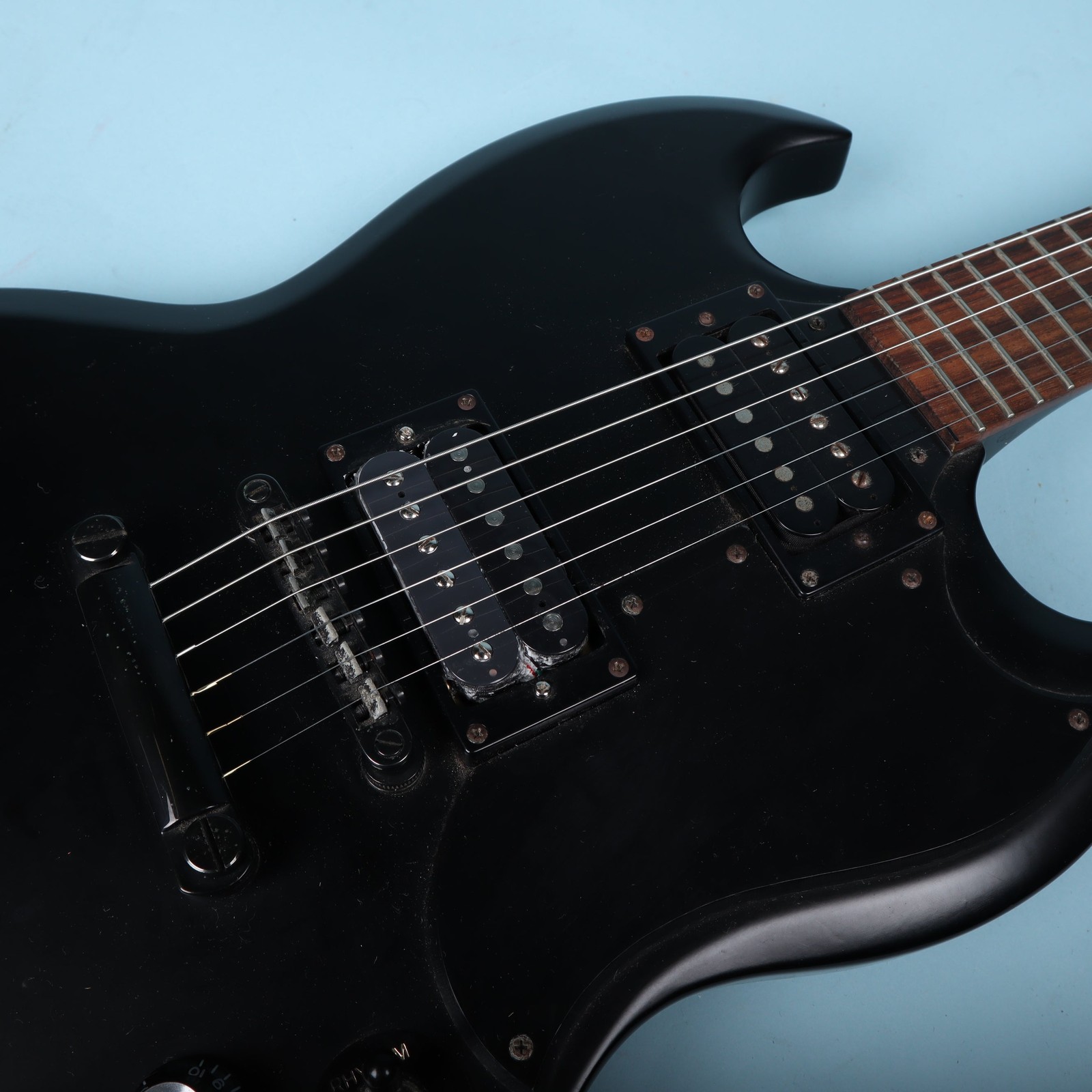 2004 Epiphone SG Goth Black Electric Guitar