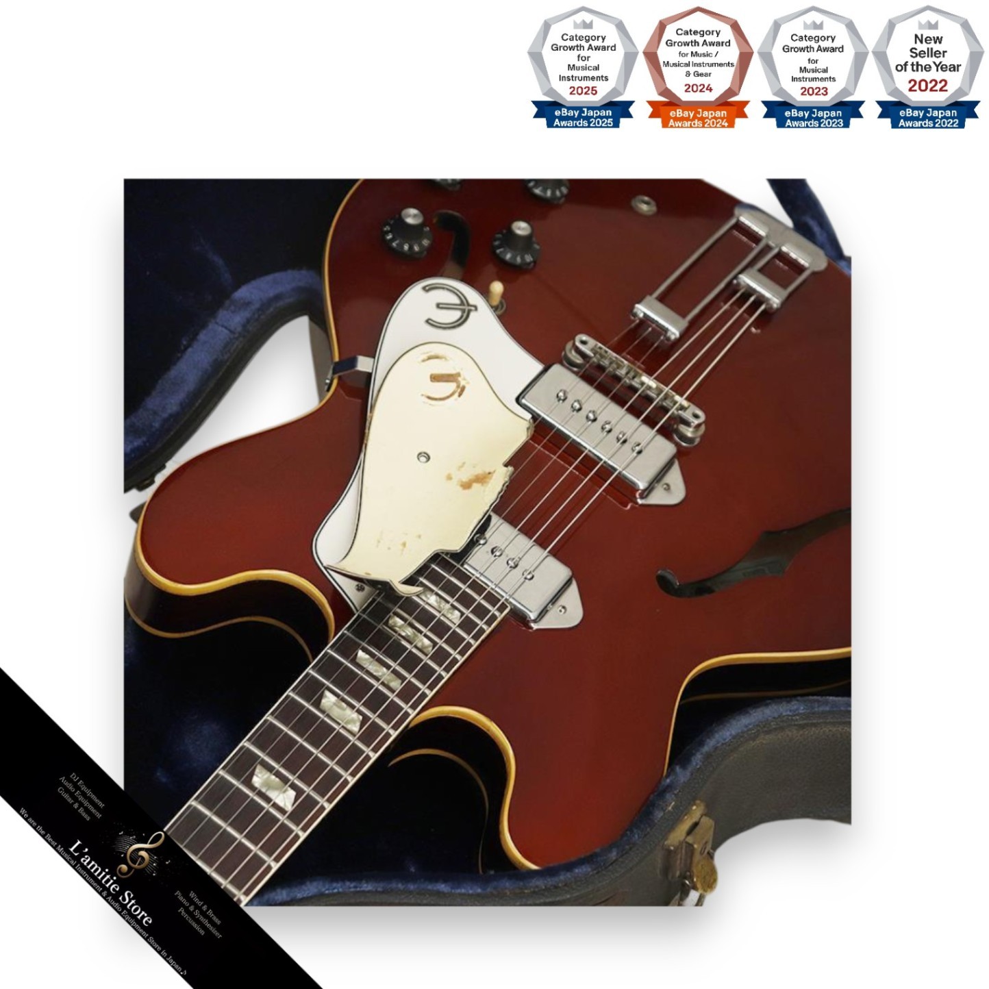 Epiphone Vintage E230TD Casino ’67 Sparkle Burgundy Electric Guitar