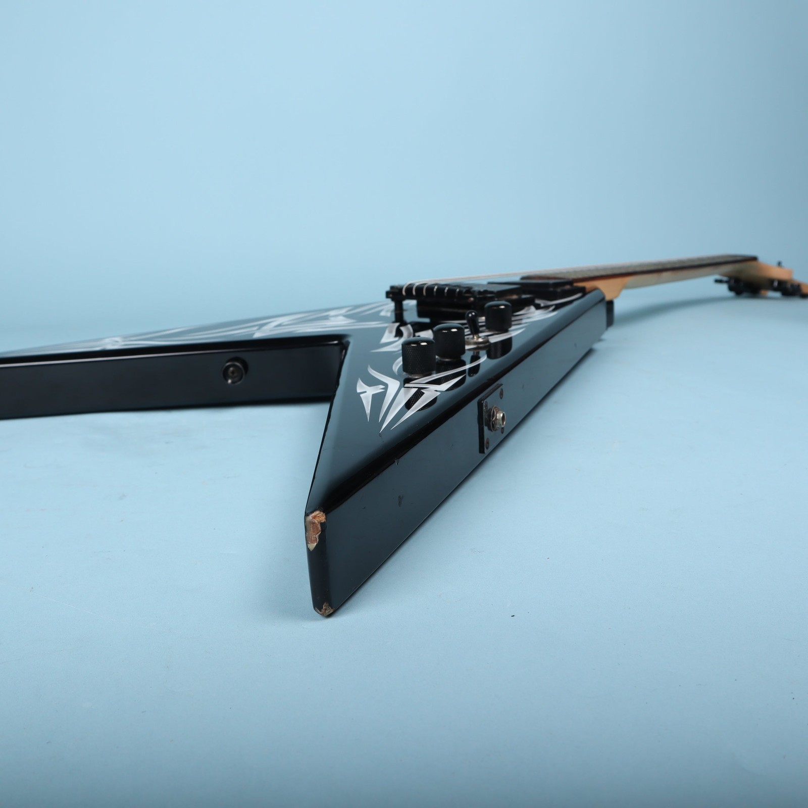 BC Rich Kerry King Signature KKV Tribal Flame Flying V Electric Guitar