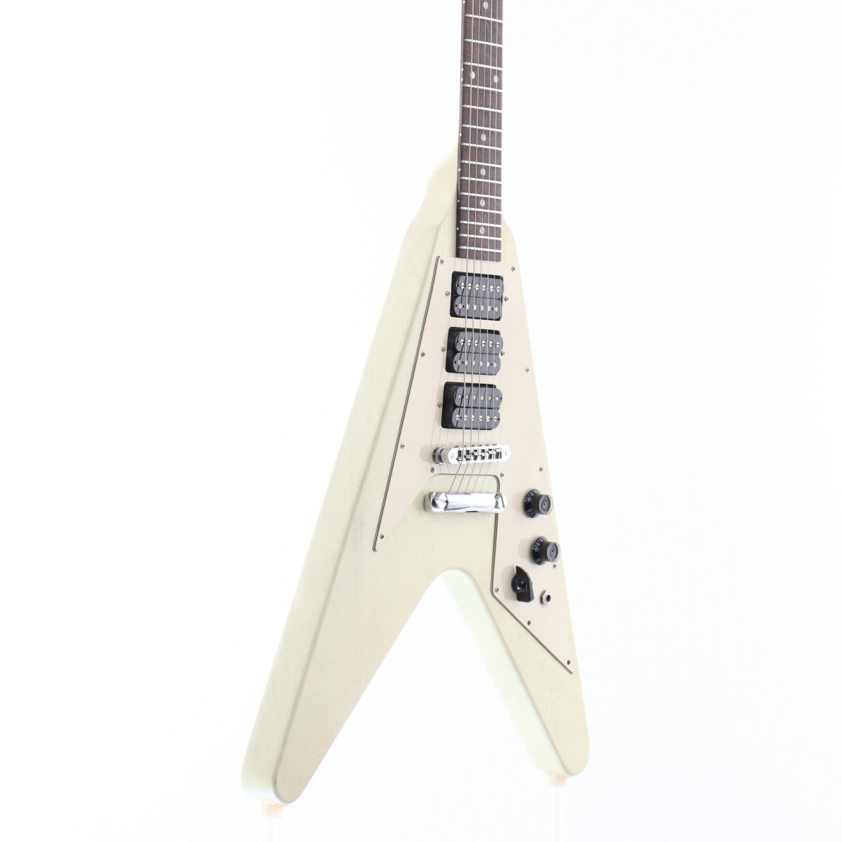 Gibson USA Flying V Faded 3 Pickups Worn White [009180600]