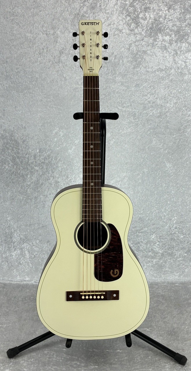 IN-STOCK! GRETSCH HISTORIC REX LINE JIM DANDY LTD PARLOR GUITAR / VINTAGE WHITE