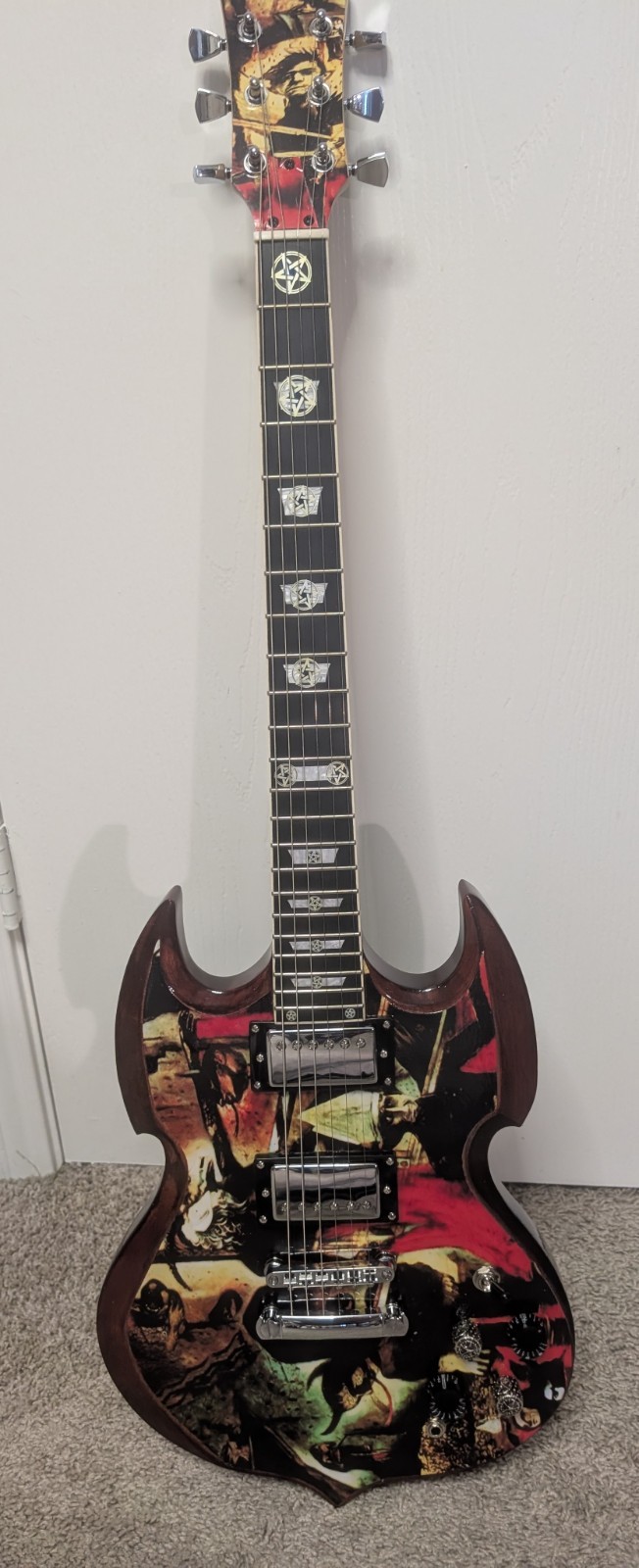 Hellsing HellSing 12 6-String Solid Body Electric Guitar RH Multicolor Graphic
