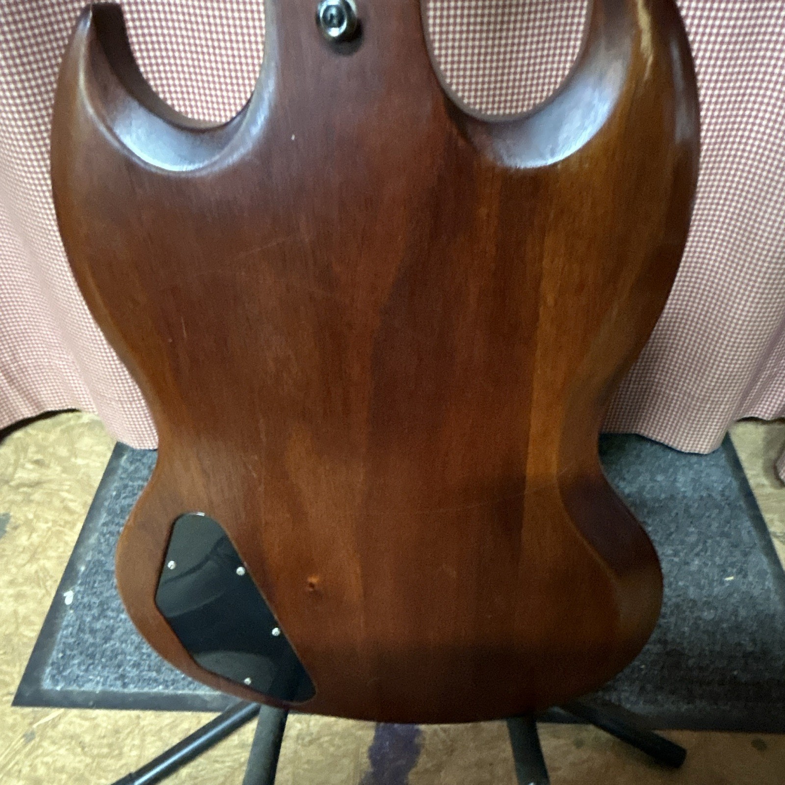 SG-Style Solid Body 6-String Right-Handed Electric Guitar, Brown