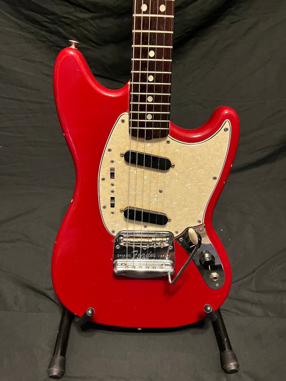 1966 Vintage Fender Mustang Guitar in Dakota Red W/OHSC