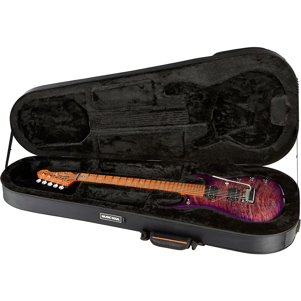 Ernie Ball Music Man JP15 7 7-String Flamed Maple Top Guitar Purple Nebula