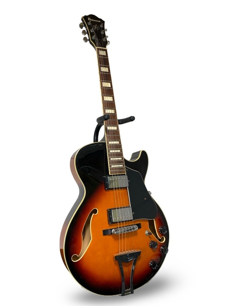 Ibanez Artcore AG75-BS Hollowbody Electric Guitar – Sunburst – With Hard Case