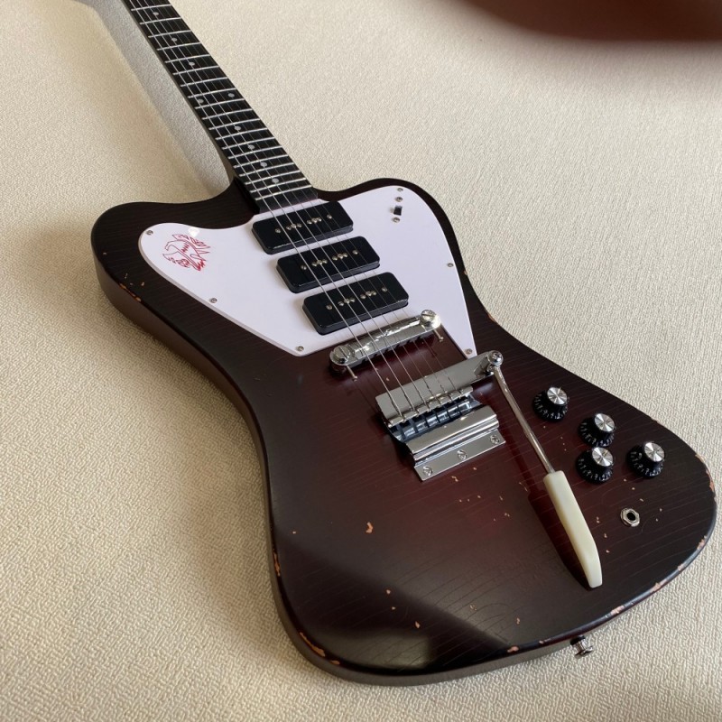 Relic-Style Firebird Brown Electric Guitar