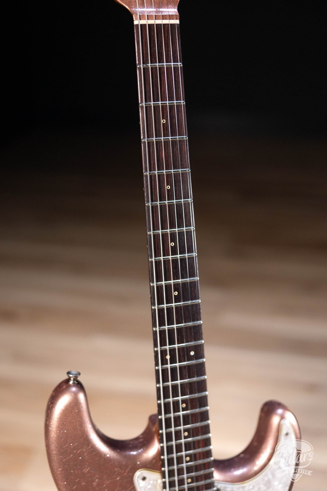 Shabat Lynx SSS Alder S-Style w/ Rosewood & Lollar ’64s – Aged Champagne Sparkle
