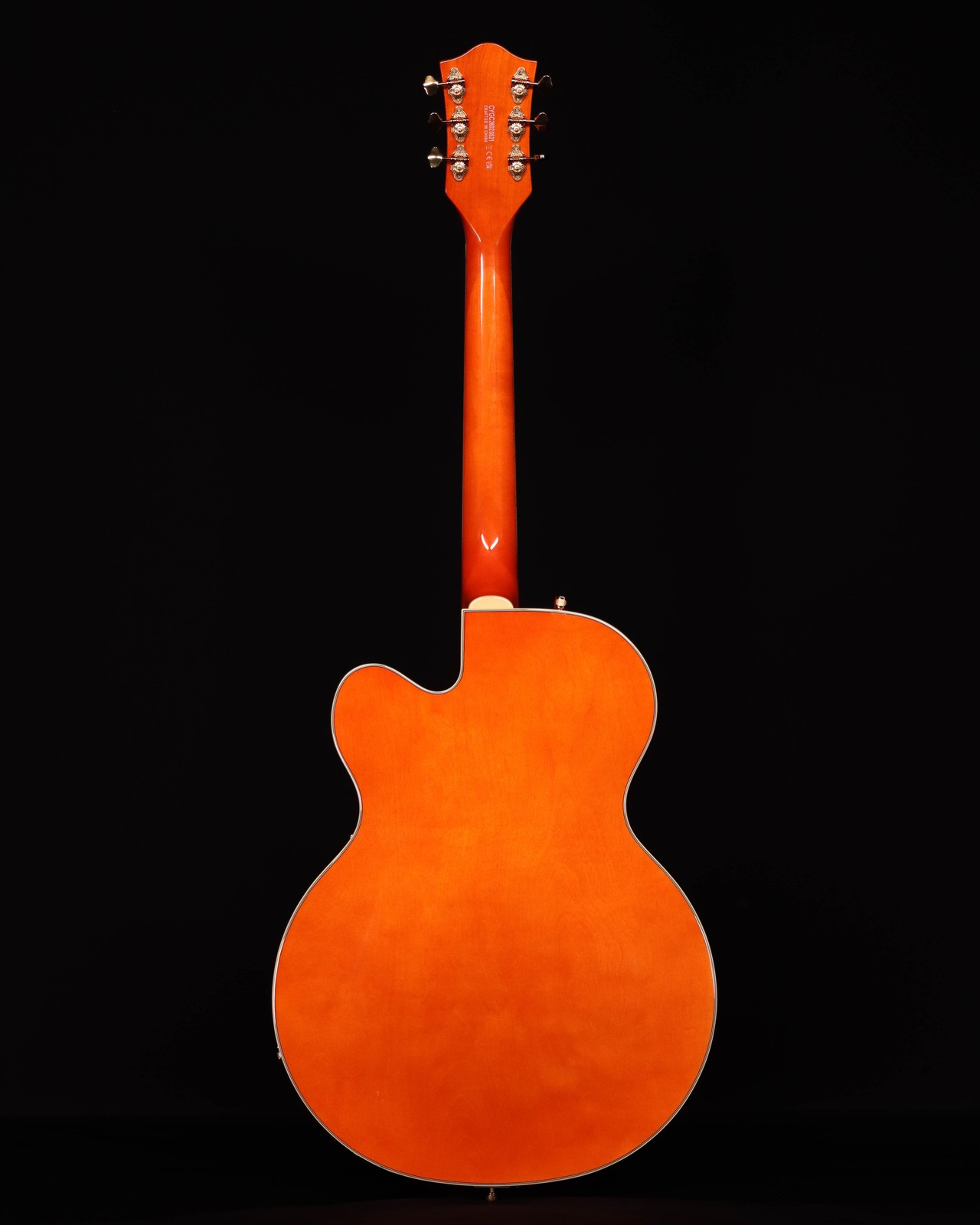 Gretsch Synchromatic Nashville Hollow Body Single-Cut, Ebony FB, 50’s Orange
