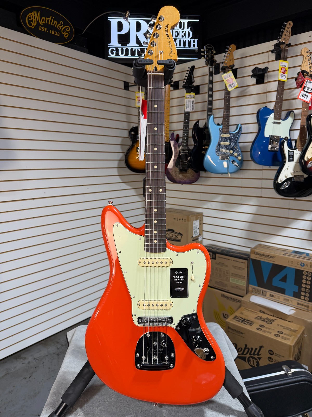 Fender Player II Jaguar – Coral Red & PLEK*D #907