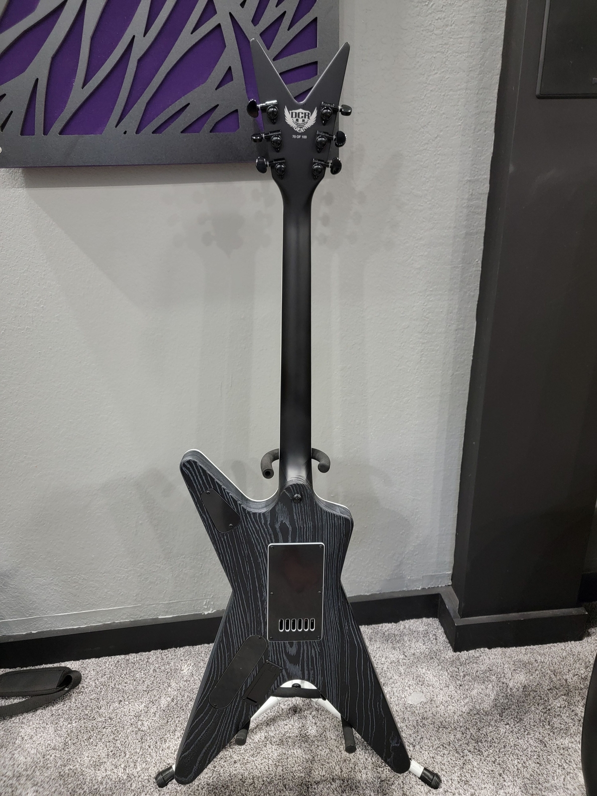 Dean Custom Run #16 Electric ML Guitar, Sandblasted Grey, (#70) DCR ML ET FL SBG
