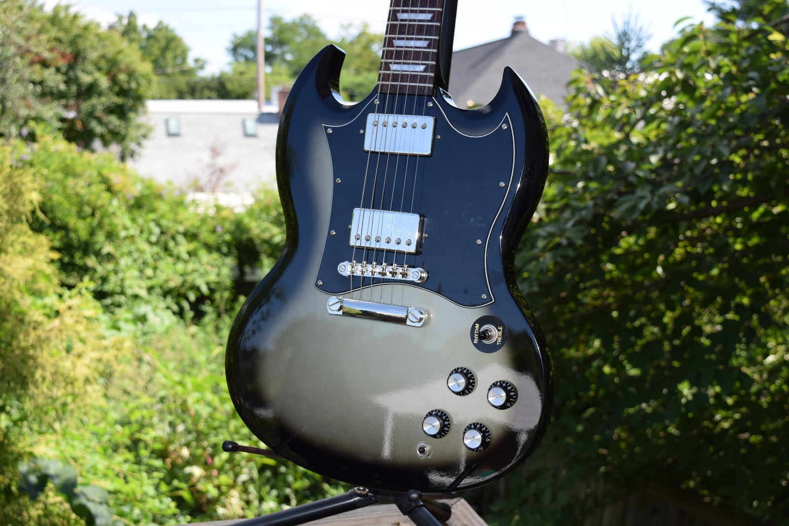 2012 Epiphone SG Pro – Custom Shop – MIK – Silverburst – HSC