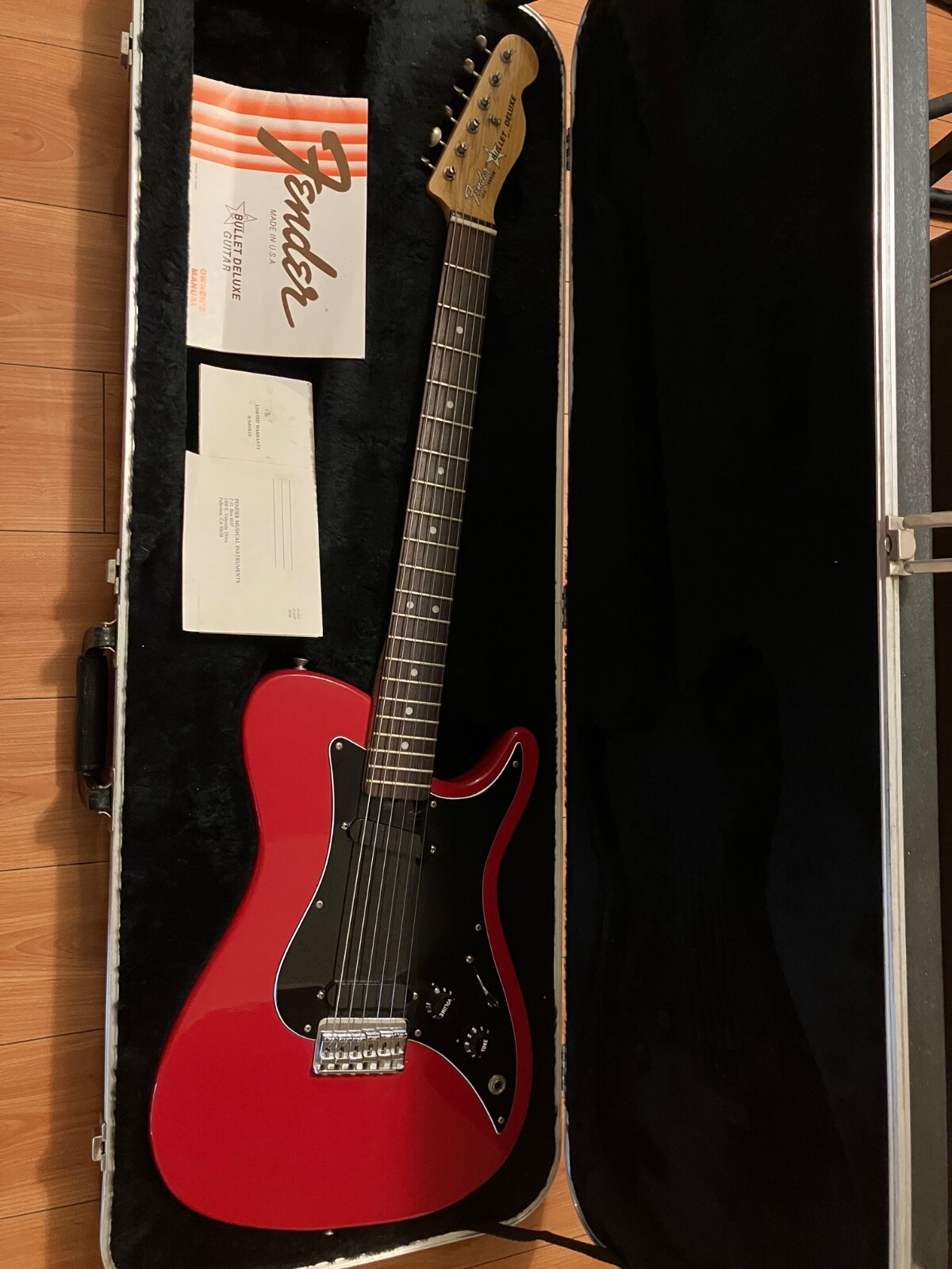 1981 Fender USA Bullet Deluxe Guitar With Original Case