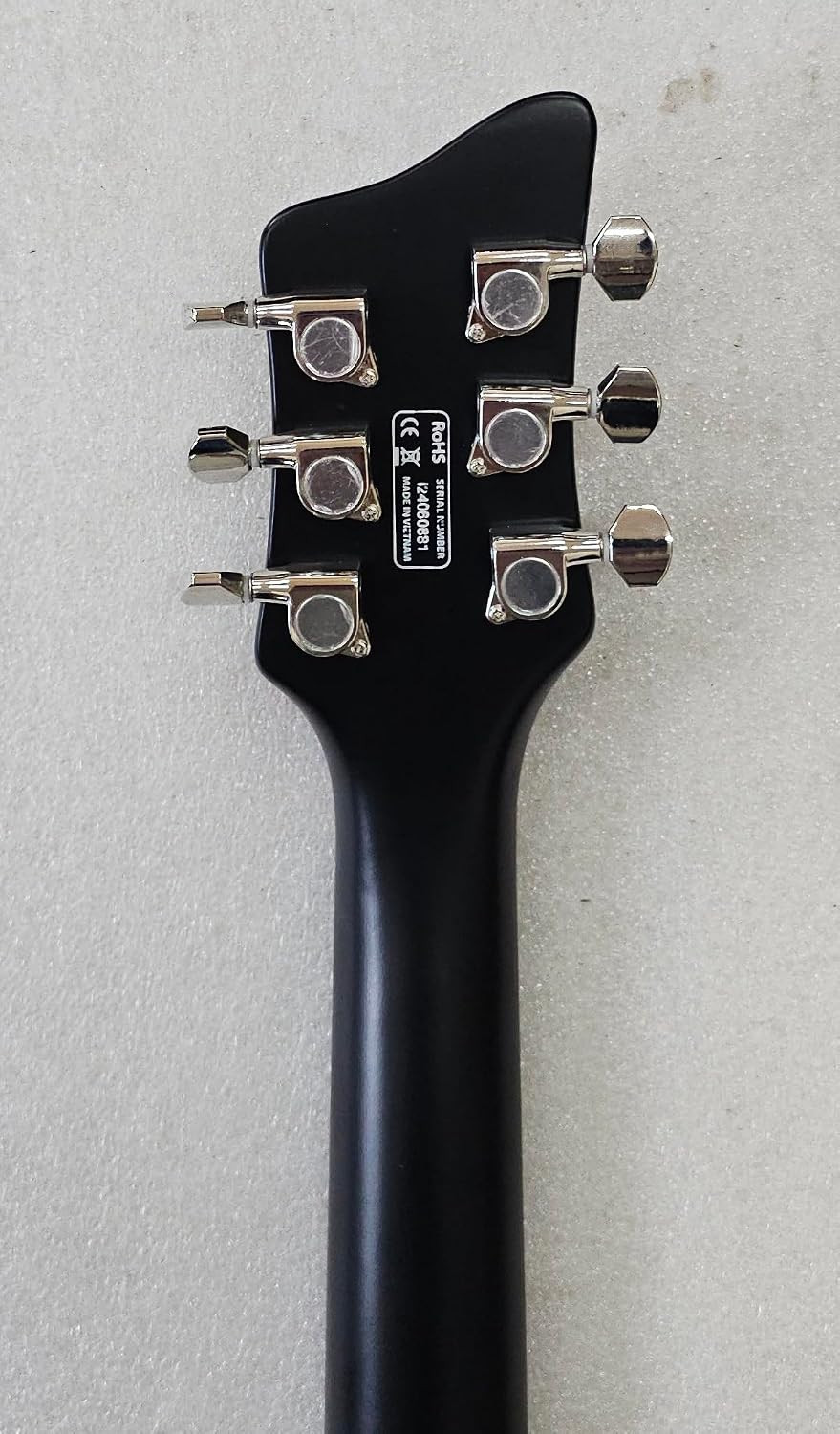 IYV IRK-300 Semi Hollow Electric Guitar Black HH Pickups Maple Neck Jatoba
