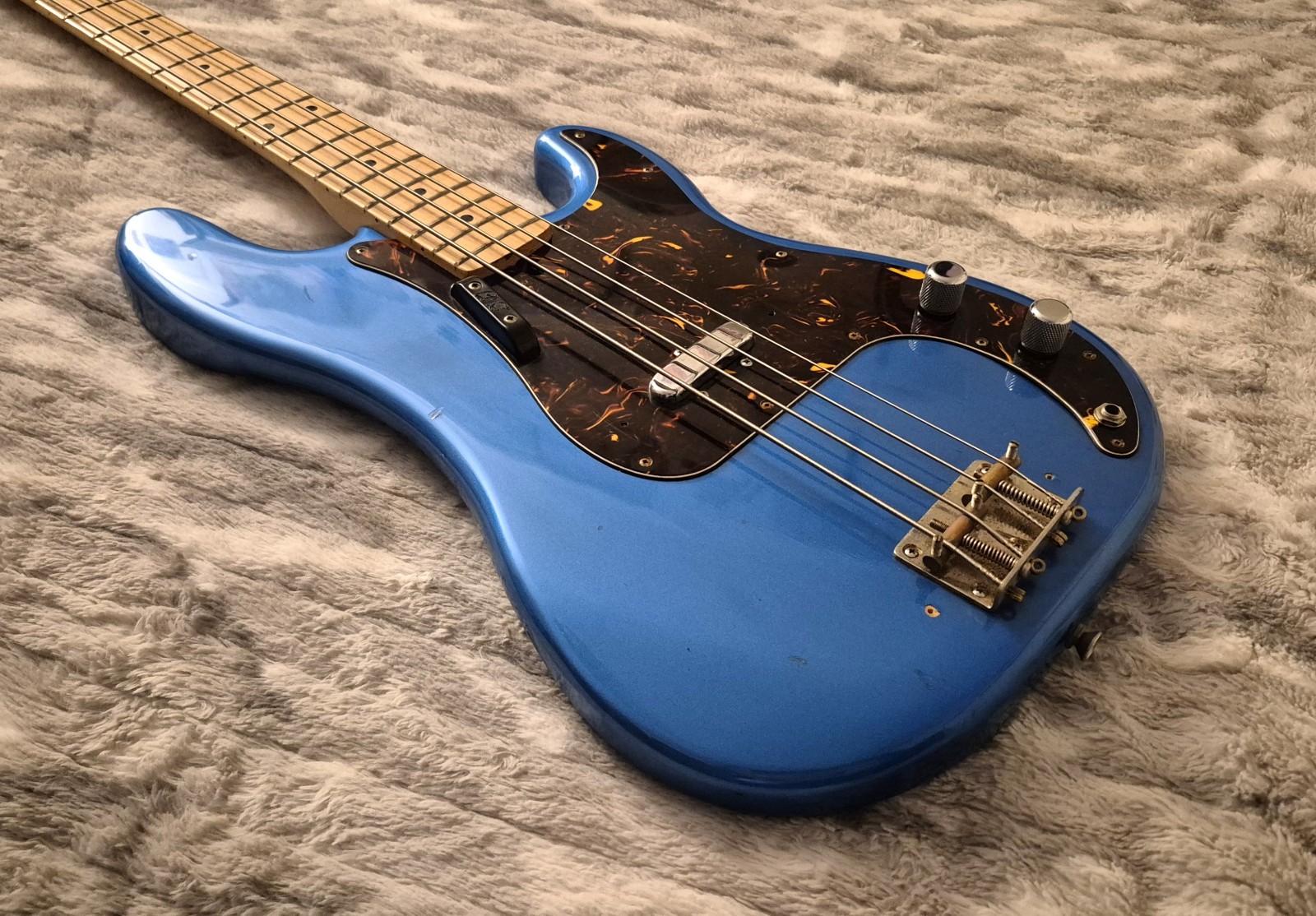 Maya Telecaster Bass – Vintage ’70s Japan – Lipstick Pickup – Blue – MIJ P-Bass