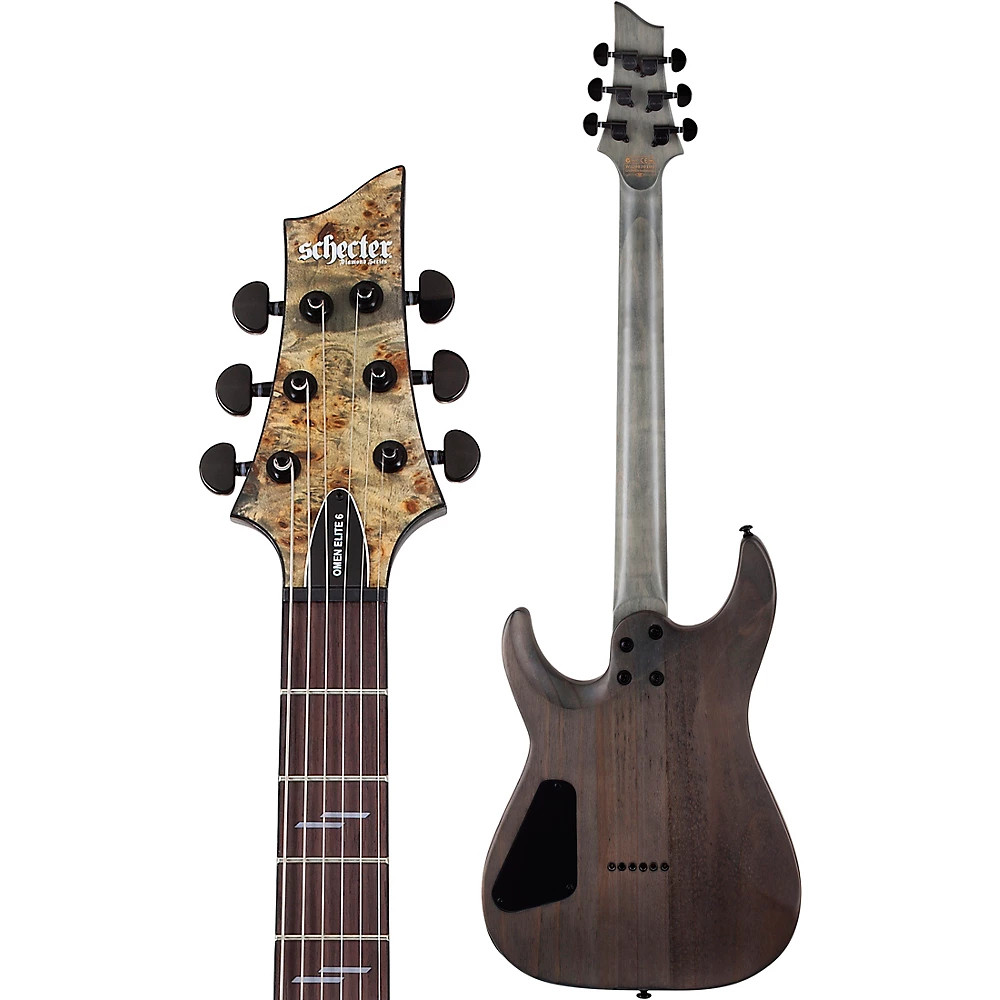 Schecter Guitar Research Omen Elite6 Electric Guitar Charcoal
