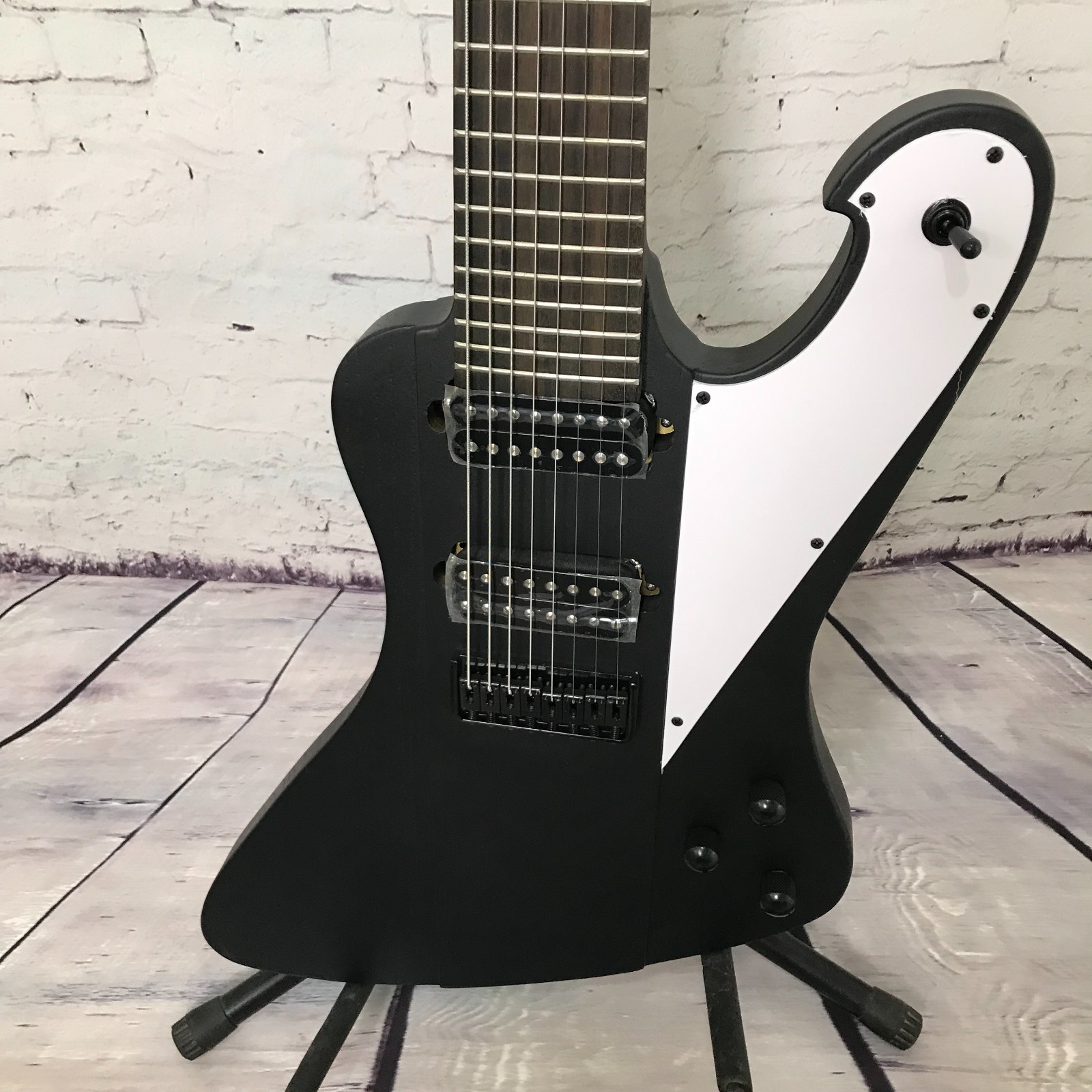 Factory custom electric guitar matte black color 8-string fixed bridge Hot sale