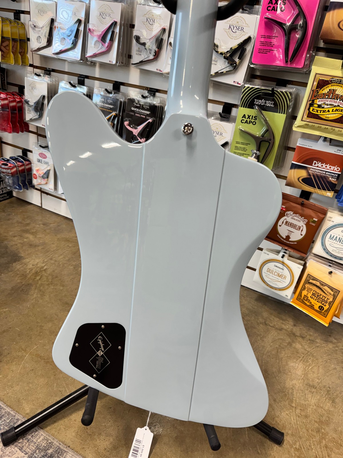 Epiphone “Inspired by Gibson” 1963 Firebird V Reissue – Frost Blue