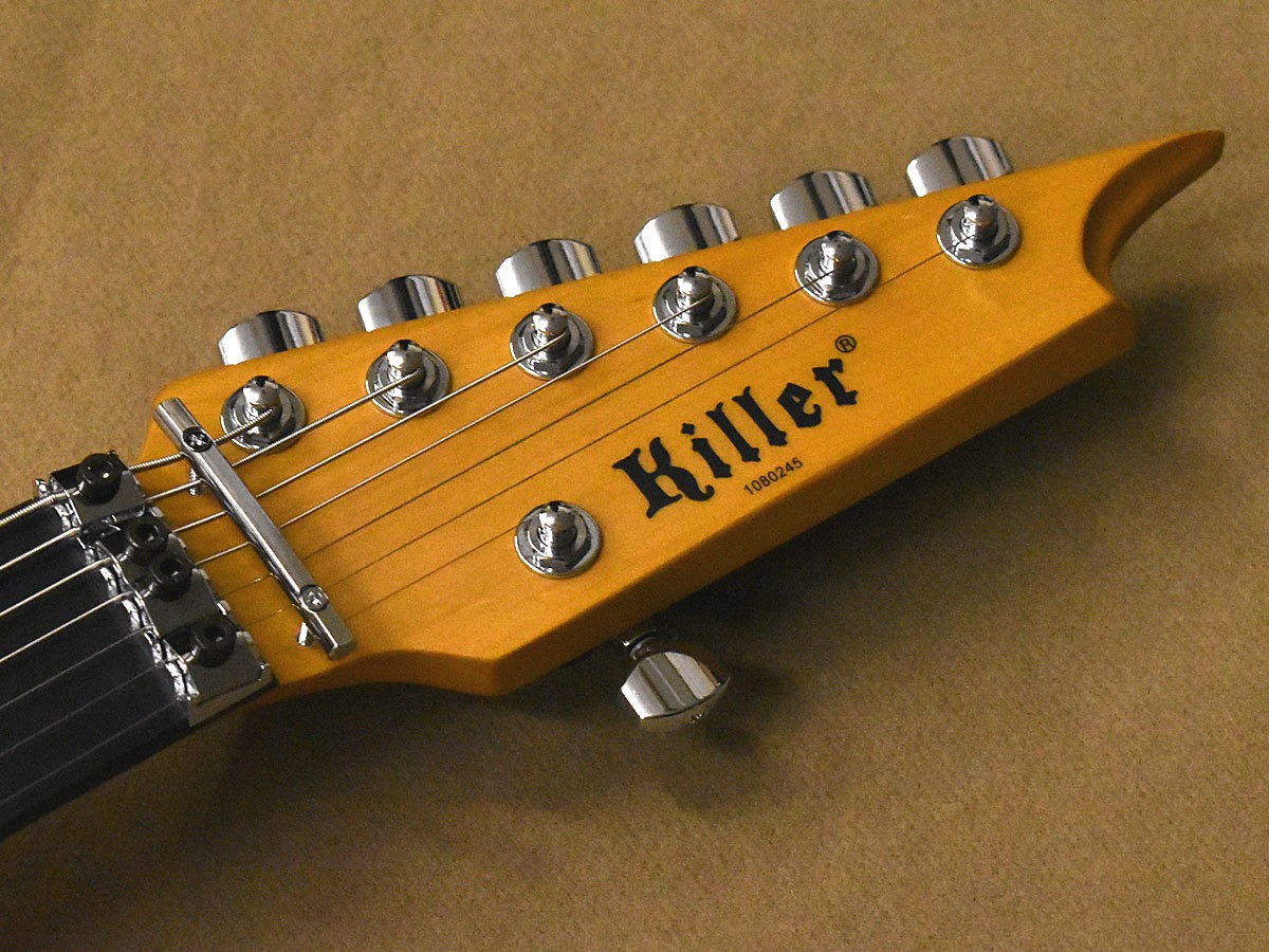 Killer KG-Fascinator Saki Empress 7-String Signature Guitar Black Petals Used