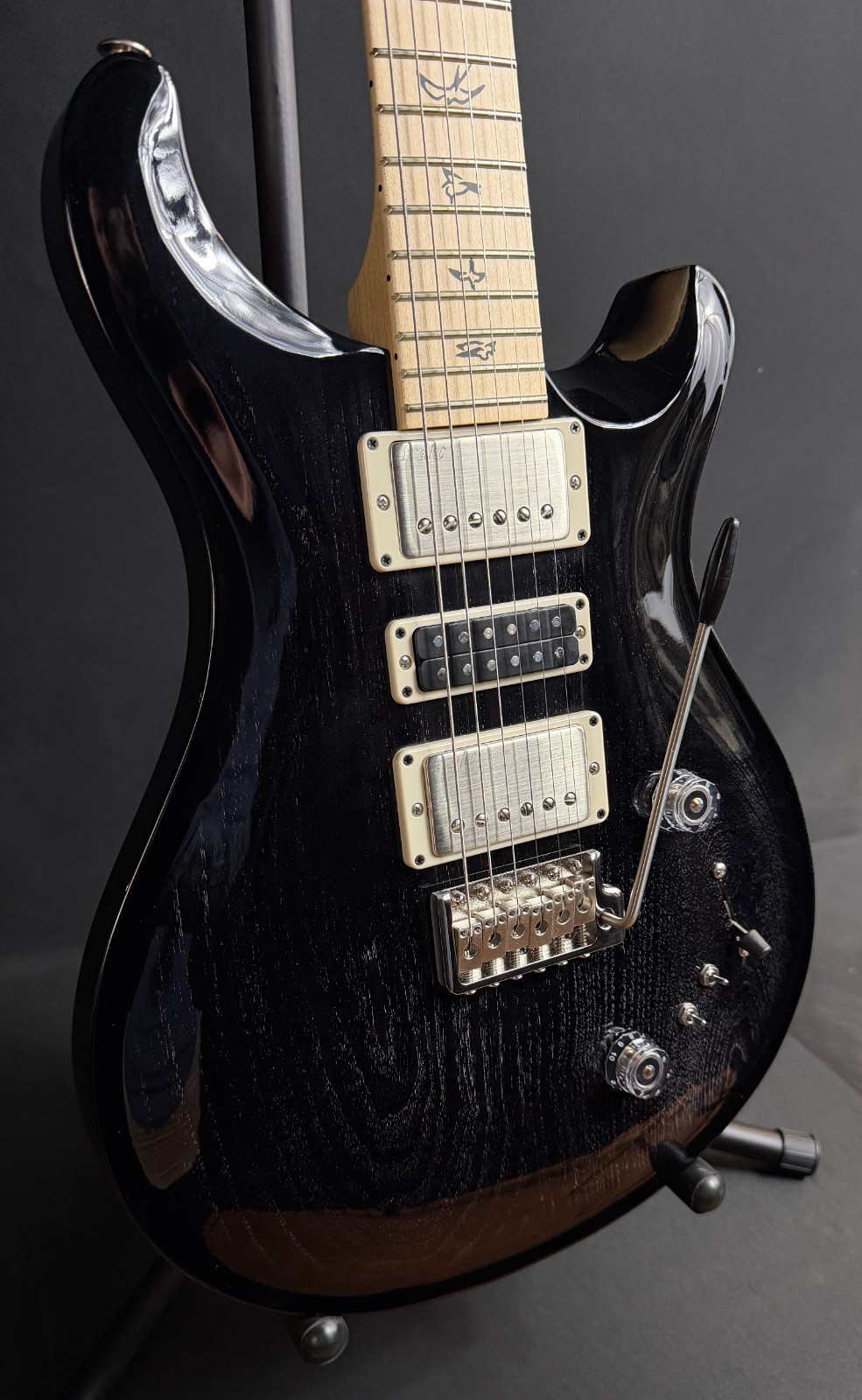 PRS Swamp Ash Special Maple Electric Guitar Black Doghair Smokeburst w/ Gig Bag