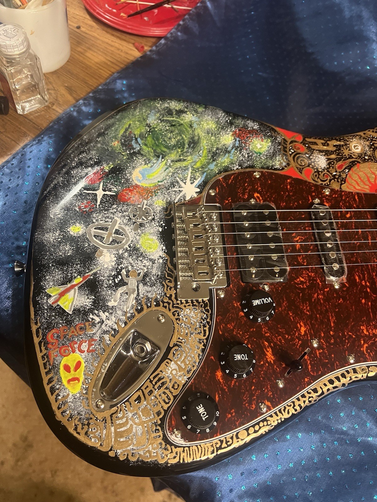 Donner DST-200 Designer Series Hand Painted Solid Body Electric Guitar