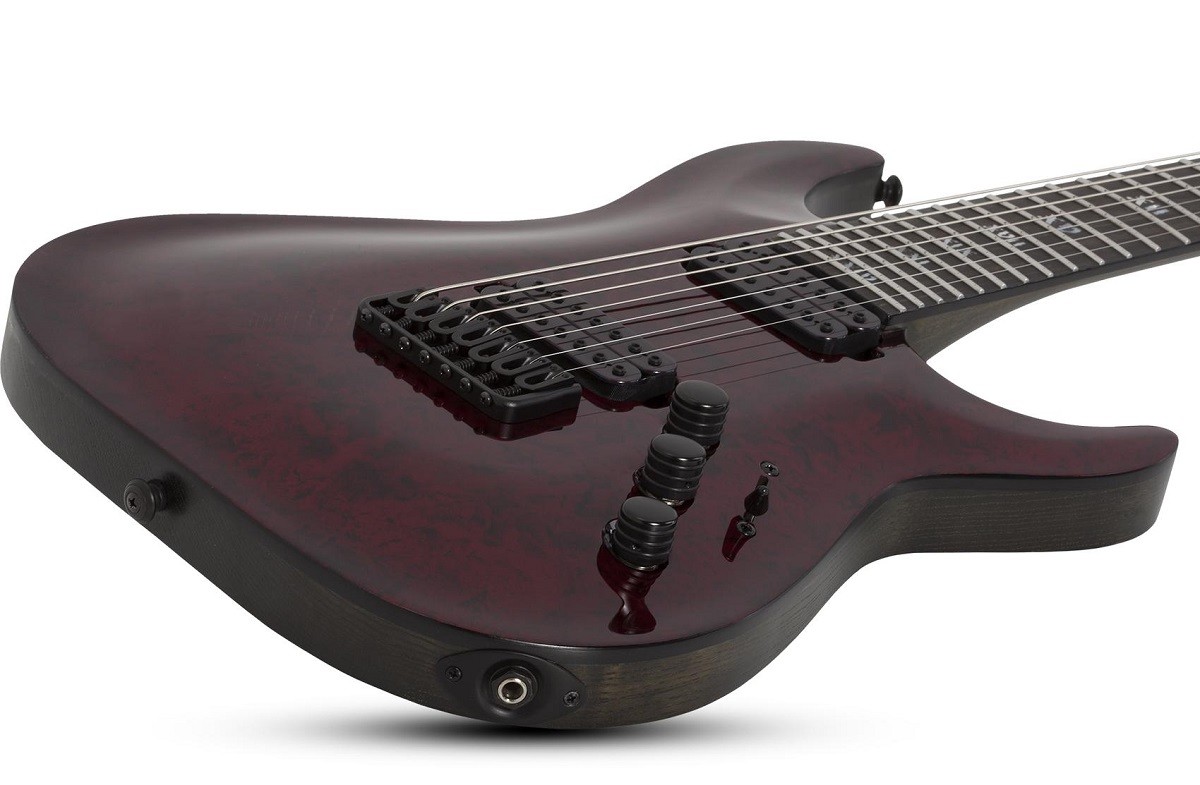 Schecter C-7 Apocalypse guitar in Red Reign