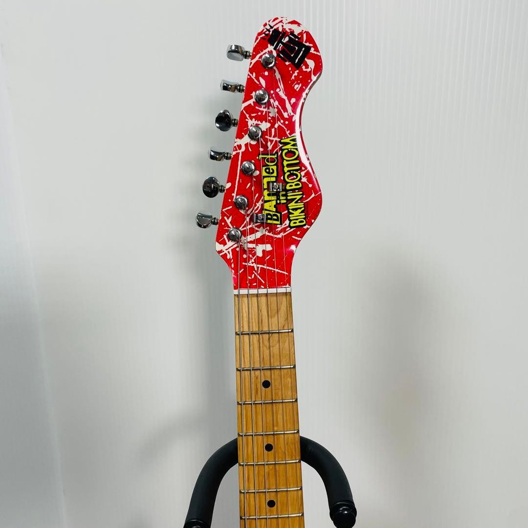 SpongeBob SBE34OFT 3/4 Size Electric Guitar Built-in Speaker Kids Japan Rare