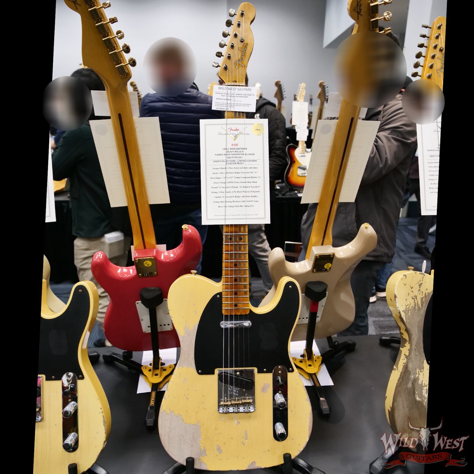 2025 NAMM Fender Custom Shop 1951 Nocaster Heavy Relic Faded Nocaster Blonde 6.7