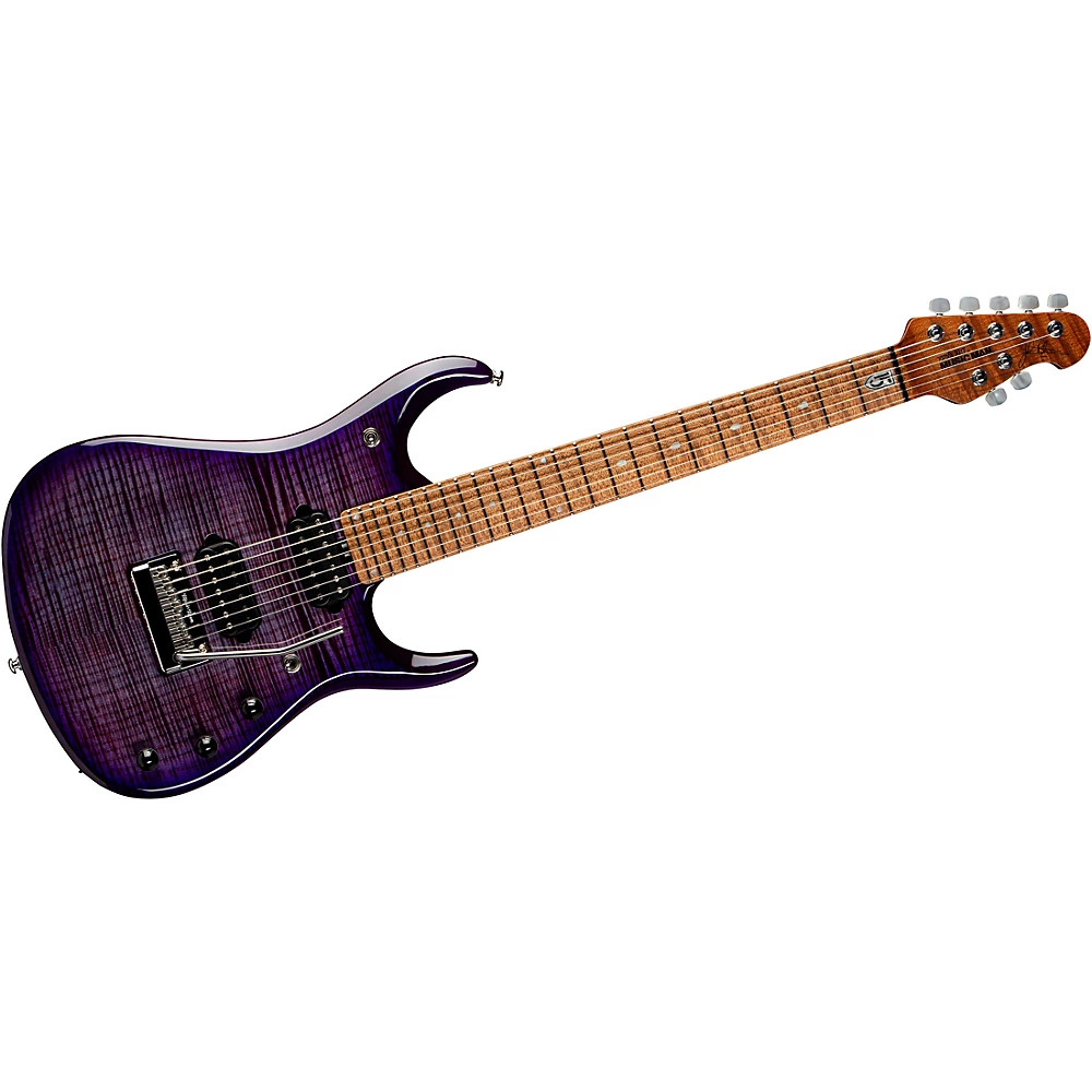 Ernie Ball Music Man JP15 7 7-String Flamed Maple Top Guitar Purple Nebula