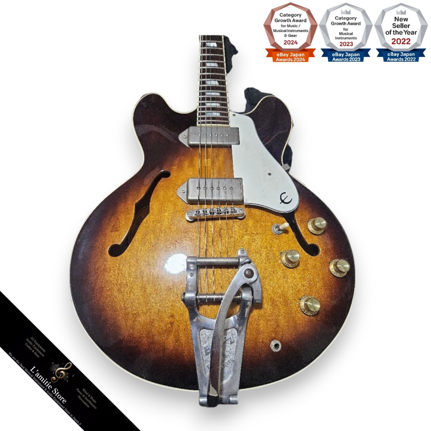 Epiphone Casino 1987 First Year Terada Made Bone Head Orange Label