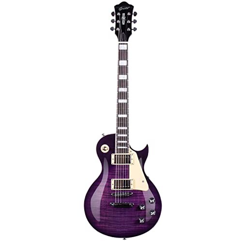 Electric Guitar GROTE Solid Body Purple Gigbag LPYS-006