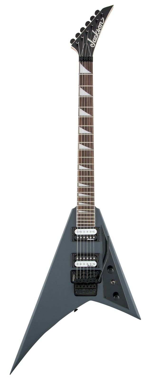 Jackson JS Series Rhoads JS32 Electric Guitar – Satin Gray w/ Instrument Cable