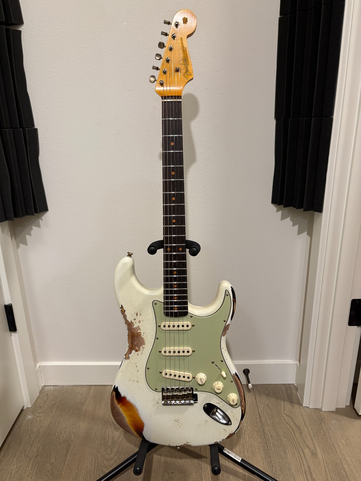 2023 FENDER STRATOCASTER 60 CUSTOM SHOP HEAVY RELIC ~ OLY WHITE OVER 3TSB