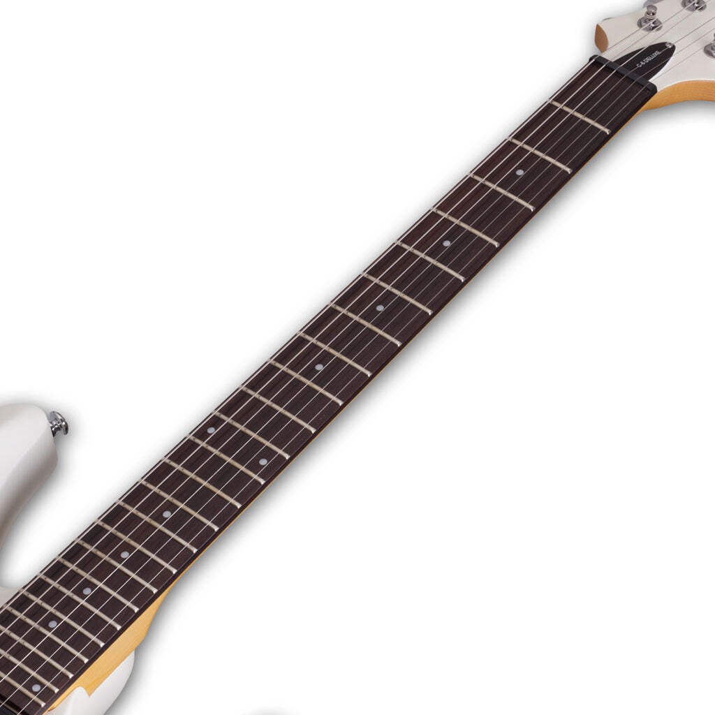 Schecter C-6 Deluxe Series Electric Guitar – Satin White