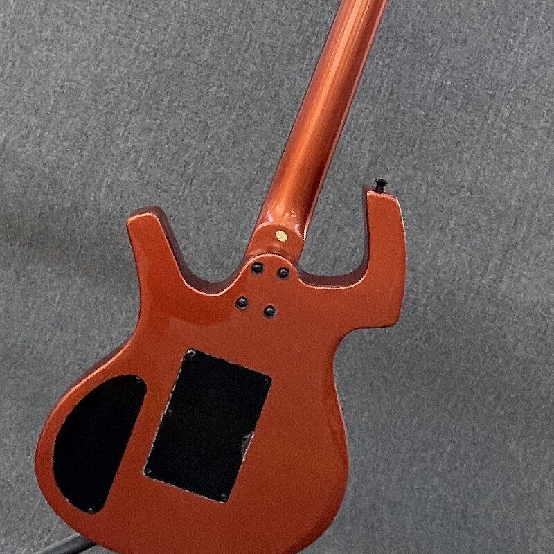 Parker Metallic Orange Electric Guitar Solid Body Black Part FR Bridge 6 String