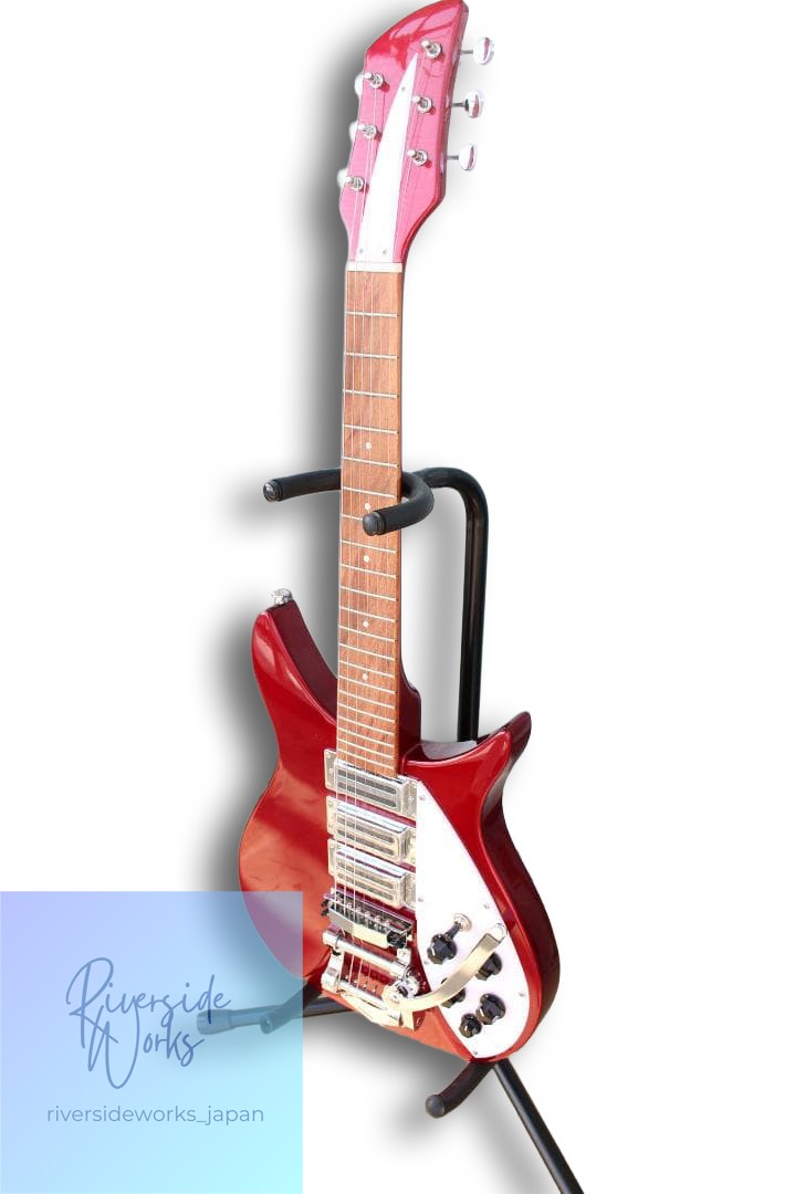 Rickenbacker Type Guitar Wine Red Color
