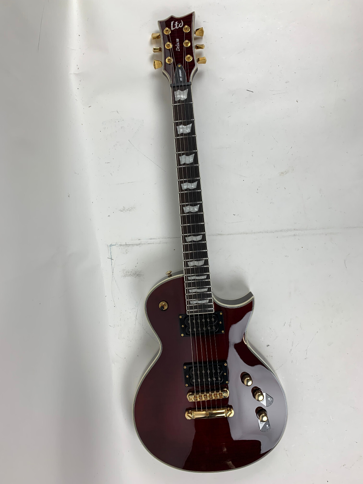 ESP LTD EC-1000T CTM See Thru Black Cherry FM Electric Guitar B-Stock