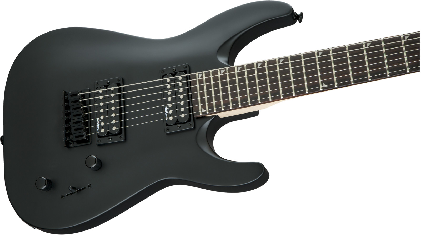 Jackson JS Series JS22-7 Arch Top 7-String Electric Guitar, Satin Black Finish