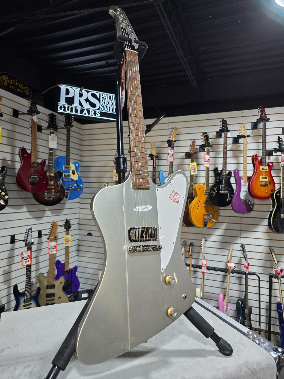 Epiphone 1963 Firebird I – Silver Mist W/ OHSC & PLEK*D #154