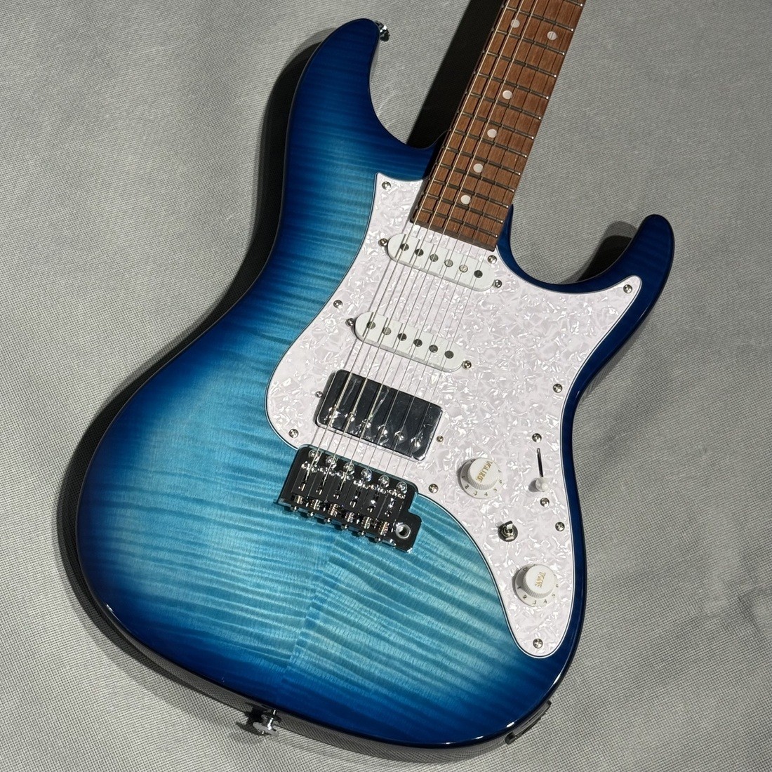 Ibanez AZ22S1F-TXB Electric Guitar, Roasted Maple Neck, Turquoise Burst, Used