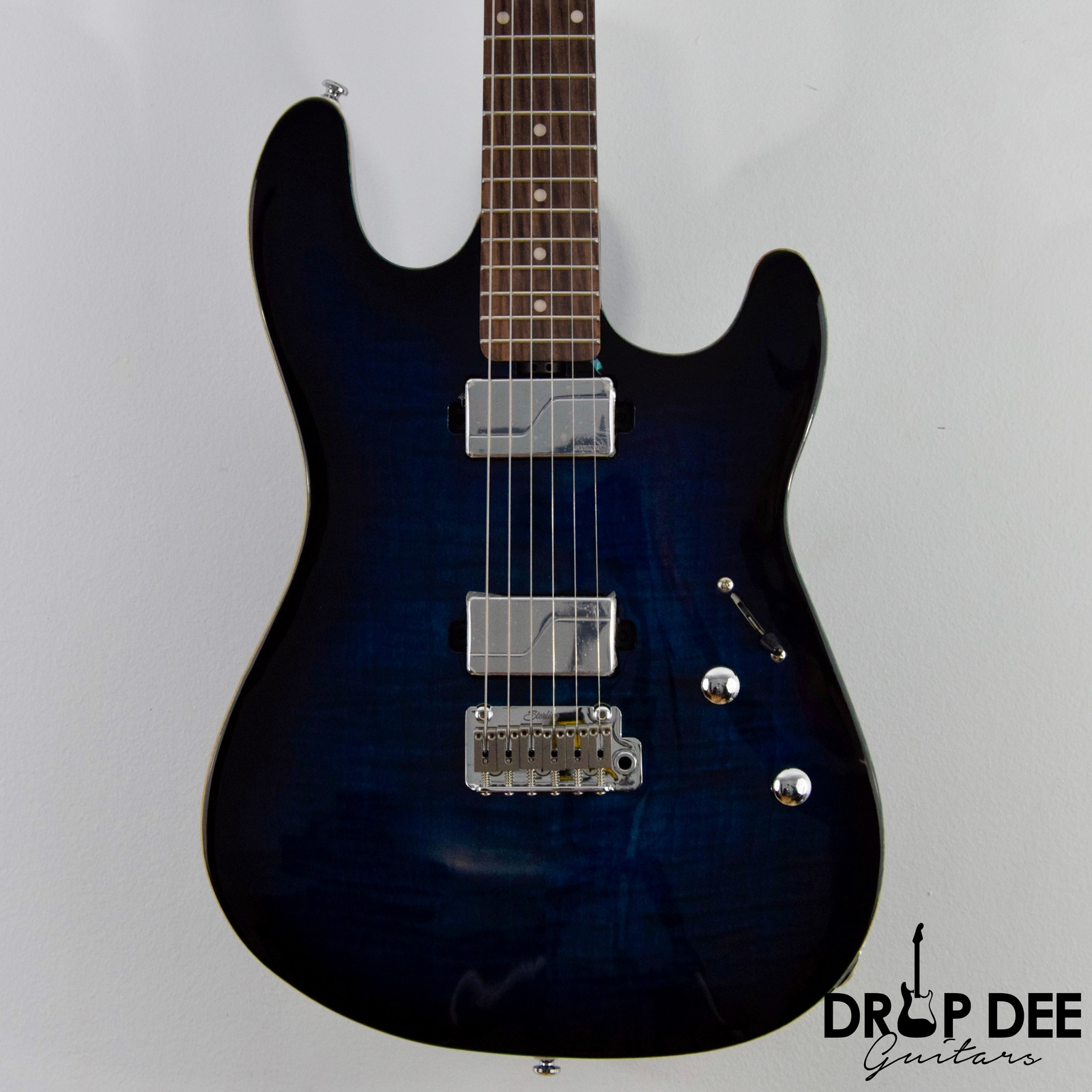 Sterling By Music Man Sabre Electric Guitar w/ Bag – Deep Blue Burst
