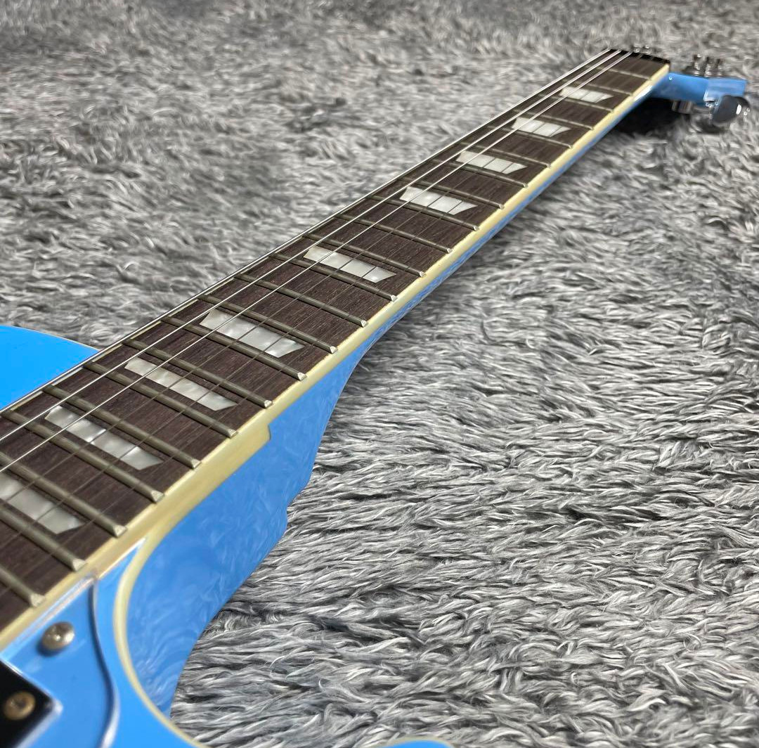 Sylpheed Les Paul Type Skyblue & Pink Used Electric Guitar F/S From Japan