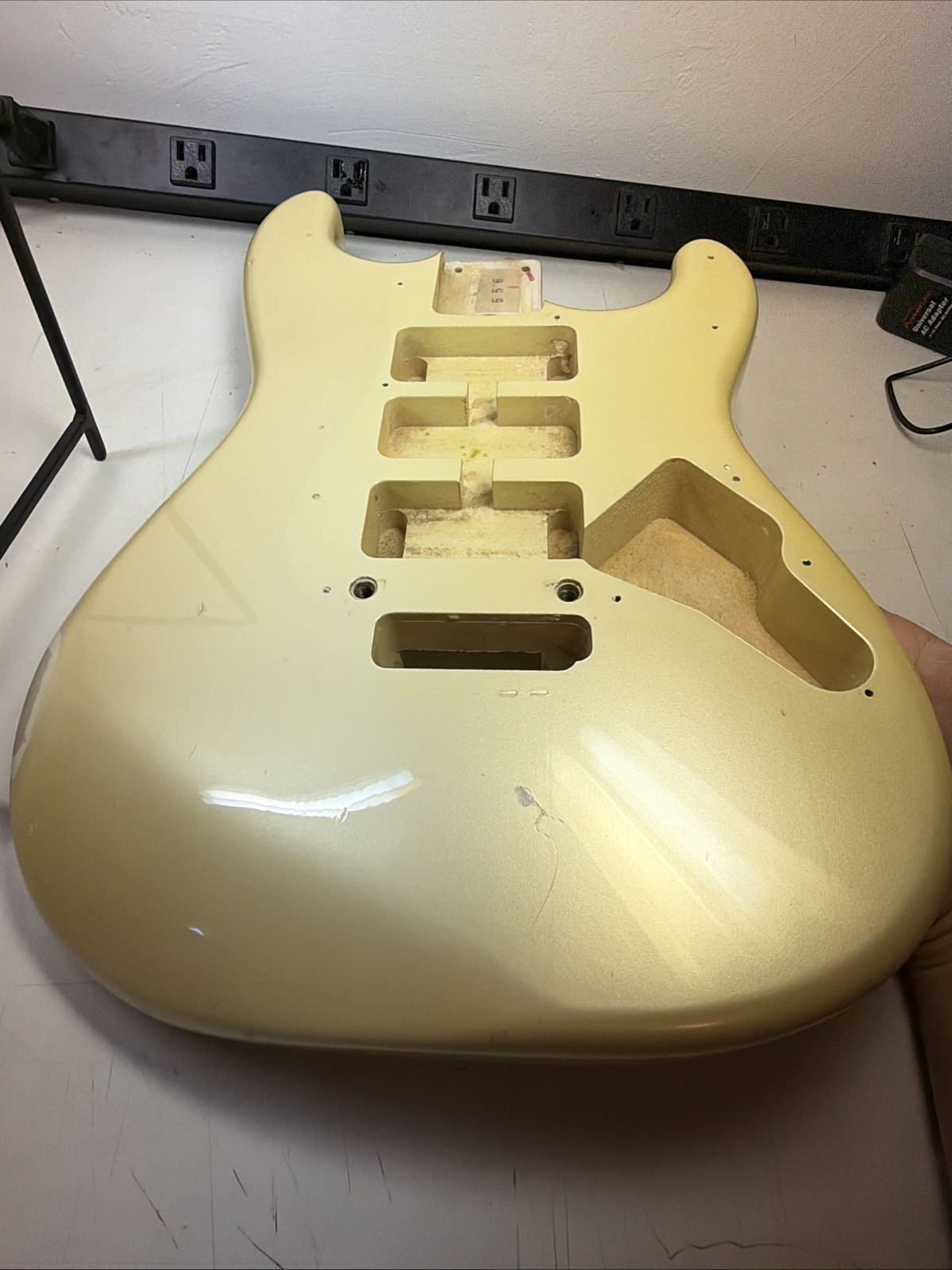 Fender Japan ST556 Stratocaster MIJ 80s HHH HSH HONEYCOMB GOLD METALLIC RARE