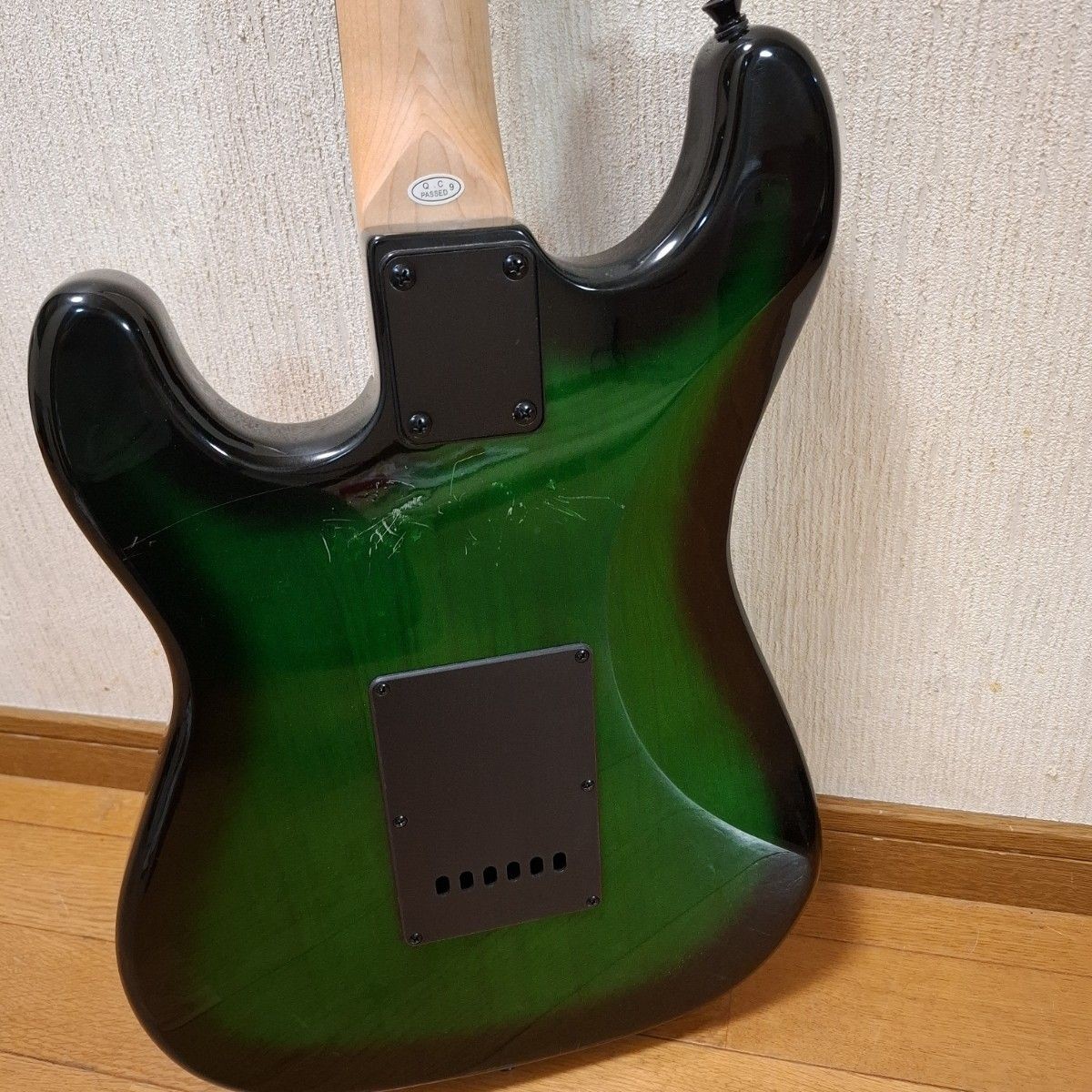 SELDER Electric Guitar Stratocaster Black Green