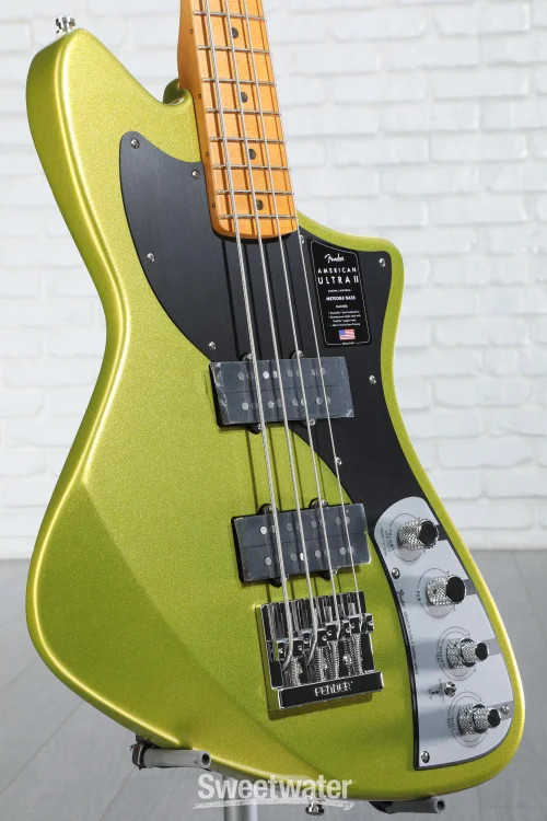 Fender American Ultra II Meteora Bass – Solar Flare, Maple Fingerboard