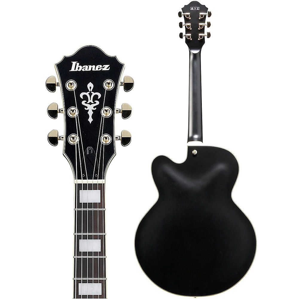 Ibanez Artcore Series AF75G Hollowbody Electric Guitar Flat Black