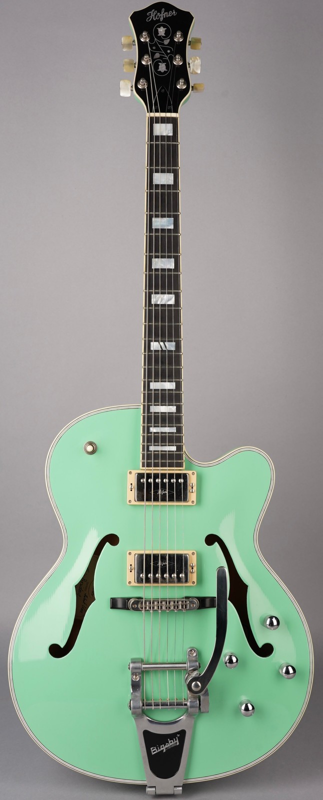 Hofner Thin President E2 – 2009 – Germany – Surf Green w/OHSC