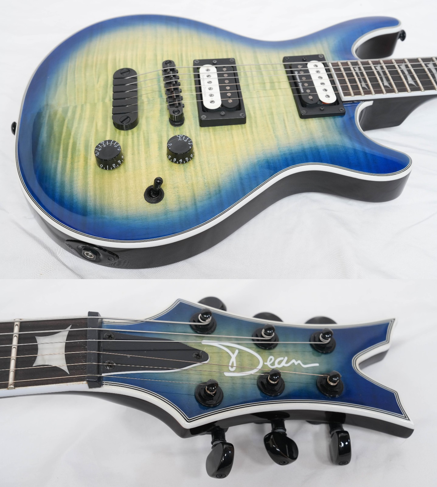 DEAN ICON SELECT Flame Top Ocean Burst, excellent condition, 2019 model