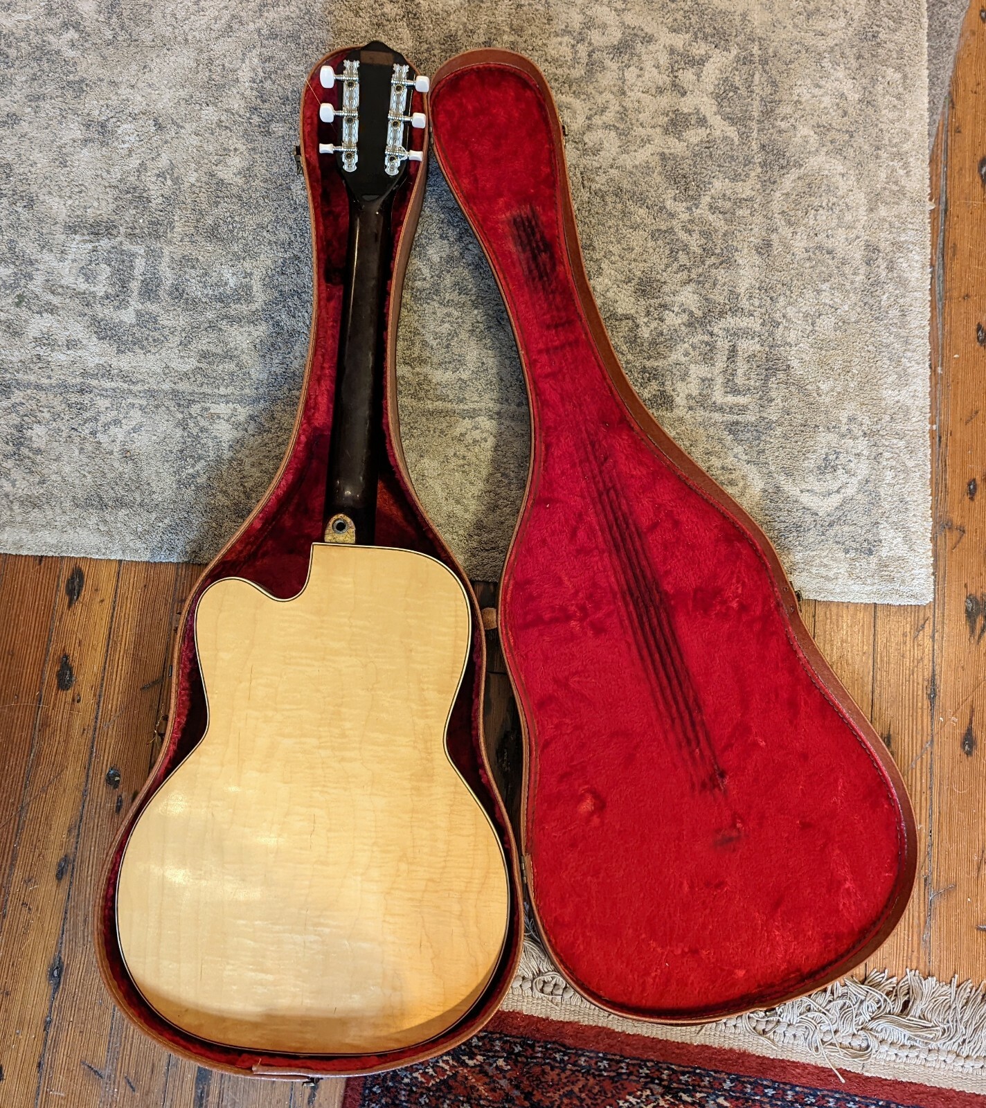 1950s Old Kraftsman Thin Twin Jimmy Reed Blonde Vintage Electric Guitar
